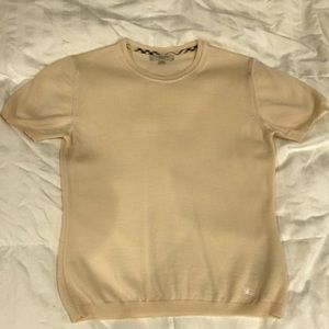 Burberry merino wool short sleeve top